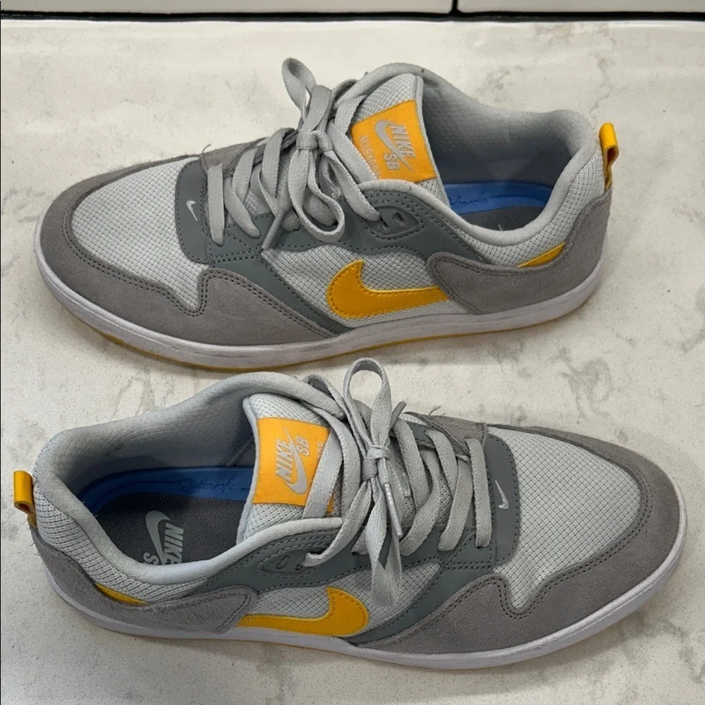 Nike Alleyoop SB 'Particle Grey‎ University Gold' Sneakers Skate Shoes 7.5